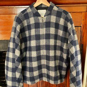 HUMANOID Srya Iron Checked Wool Jacket NWT Large